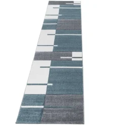 Hawaii Kortluvet Tæppeløber Ternet - Blå