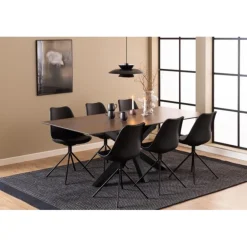 Heaven spisebord 200 cm Top rustbrun Lemco ru keramik