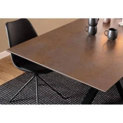 Heaven spisebord 200 cm Top rustbrun Lemco ru keramik
