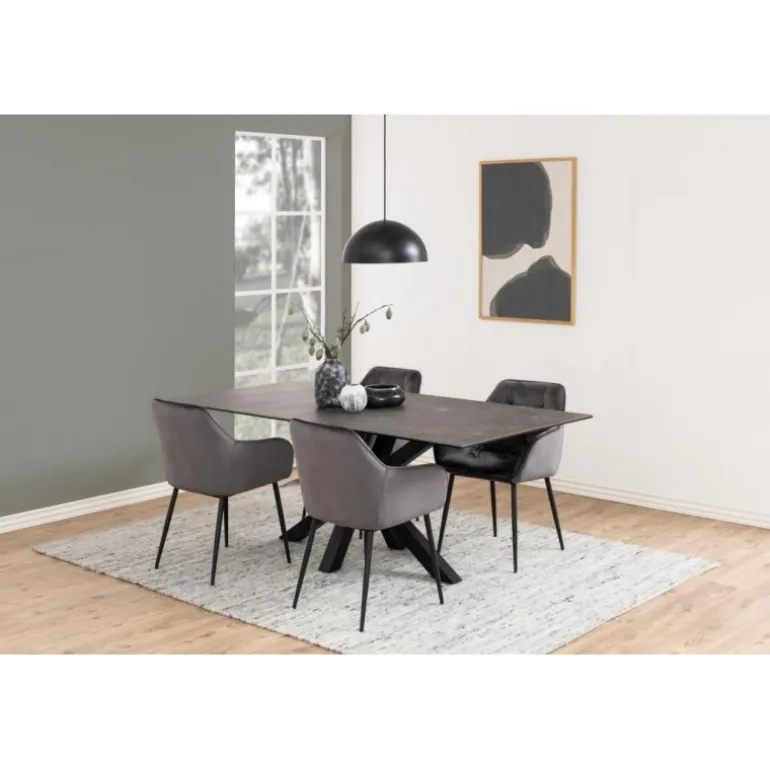 Heaven Spisebord 200cm - sort Keramik