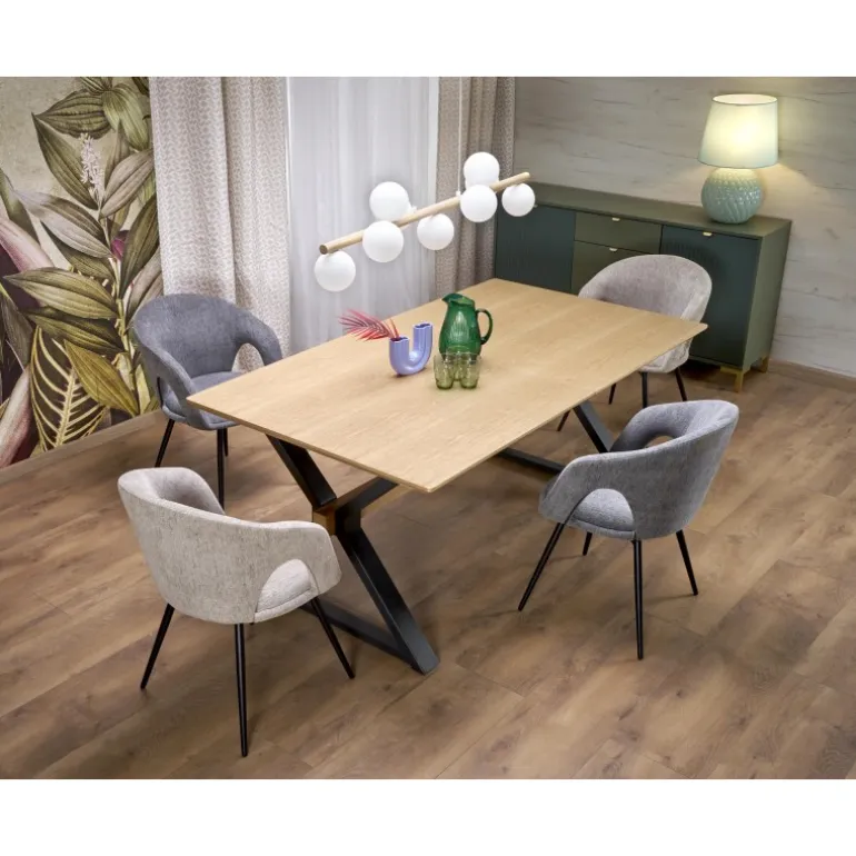 HENRY bord, Naturlig / Sort