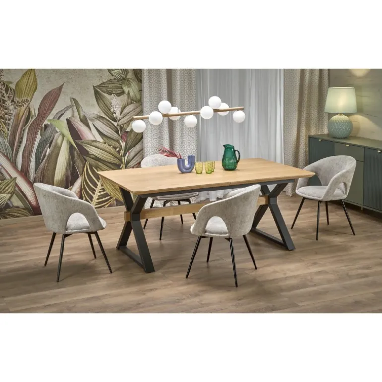 HENRY bord, Naturlig / Sort