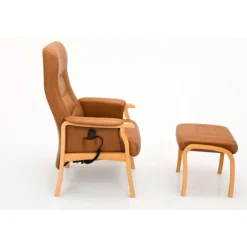 Hjort Knudsen – Otiumstol Cognac ægte læder