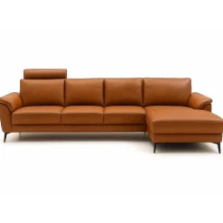 Hjort Knudsen Ballerup Læder chaiselong sofa Højrevendt