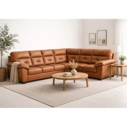 Hjort Knudsen Dalby læder XL hjørnesofa