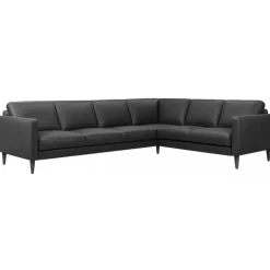 Hjort Knudsen Esbjerg Læder Hjørnesofa