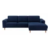 Hjort Knudsen Hadsten chaiselong sofa Højrevendt - Midnight blue Velour