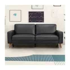 Hjort Knudsen Hvidovre 2 personers lædersofa