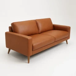 Hjort Knudsen Hvidovre 2 personers lædersofa