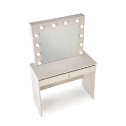 Hollywood - Sminkebord med spejl - Beige