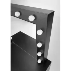 Hollywood - Sminkebord med spejl - Sort