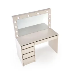 Hollywood XL Sminkebord med spejl - Beige