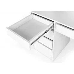 Hollywood XL Sminkebord med spejl - Hvid