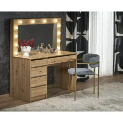 Hollywood XL Sminkebord med spejl - EG med LED-lys