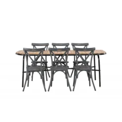 Holmbeck Loungesæt - Havemøbelsæt - Mørkegrå,Natur