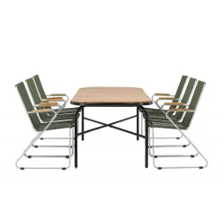 Holmbeck Loungesæt - Havemøbelsæt - Grøn,Natur