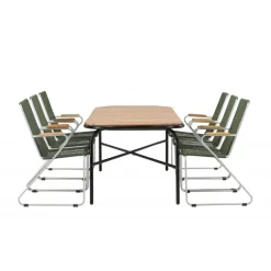 Holmbeck Loungesæt - Havemøbelsæt - Grøn,Natur