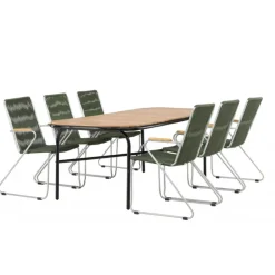 Holmbeck Loungesæt - Havemøbelsæt - Grøn,Natur