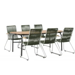 Holmbeck Loungesæt - Havemøbelsæt - Grøn,Natur