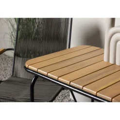 Holmbeck Loungesæt - Havemøbelsæt - Sort,Natur