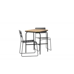 Holmbeck t Loungesæt - Havemøbelsæt - Sort,Natur