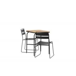 Holmbeck t Loungesæt - Havemøbelsæt - Sort,Natur