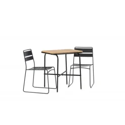 Holmbeck t Loungesæt - Havemøbelsæt - Sort,Natur