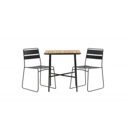 Holmbeck t Loungesæt - Havemøbelsæt - Sort,Natur