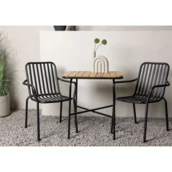 Holmbeck t Loungesæt - Havemøbelsæt - Sort,Natur