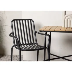 Holmbeck t Loungesæt - Havemøbelsæt - Sort,Natur