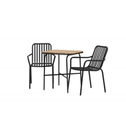 Holmbeck t Loungesæt - Havemøbelsæt - Sort,Natur