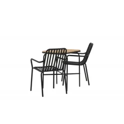 Holmbeck t Loungesæt - Havemøbelsæt - Sort,Natur