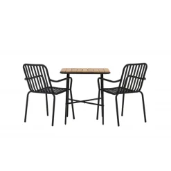 Holmbeck t Loungesæt - Havemøbelsæt - Sort,Natur