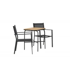 Holmbeck t Loungesæt - Havemøbelsæt - Sort,Natur