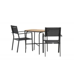 Holmbeck t Loungesæt - Havemøbelsæt - Sort,Natur