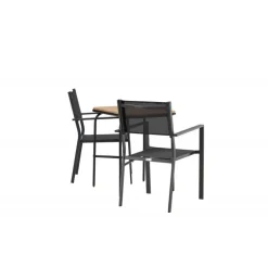 Holmbeck t Loungesæt - Havemøbelsæt - Sort,Natur