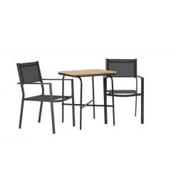 Holmbeck t Loungesæt - Havemøbelsæt - Sort,Natur