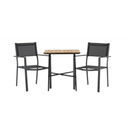 Holmbeck t Loungesæt - Havemøbelsæt - Sort,Natur