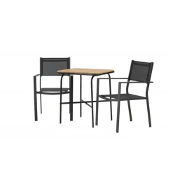 Holmbeck t Loungesæt - Havemøbelsæt - Sort,Natur