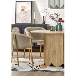 HUGO Rundt Bord i Naturlig Eg