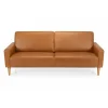 Hvidovre 3 personers lædersofa Cognac