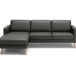 Hvidovre chaiselong lædersofa Venstrevendt