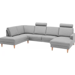 Hvidovre Hjørnesofa med chaiselong Højrevendt - Lysegrå Stof