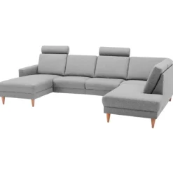 Hvidovre Hjørnesofa med chaiselong Venstrevendt - Lysegrå Stof