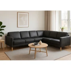 Hvidovre LæderHjørnesofa