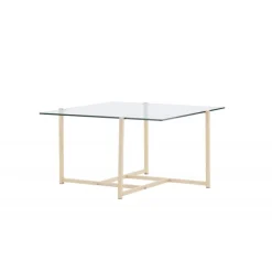 Hybrid Sofabord - Transperant og Hvid