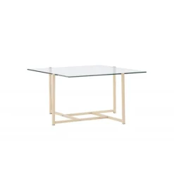 Hybrid Sofabord - Transperant og Hvid