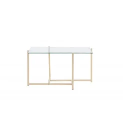 Hybrid Sofabord - Transperant og Hvid