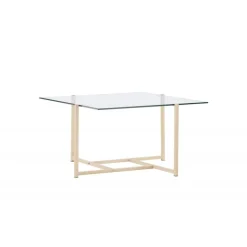 Hybrid Sofabord - Transperant og Hvid