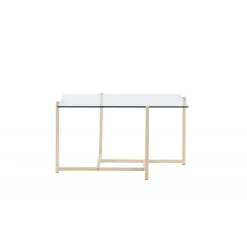 Hybrid Sofabord - Transperant og Hvid